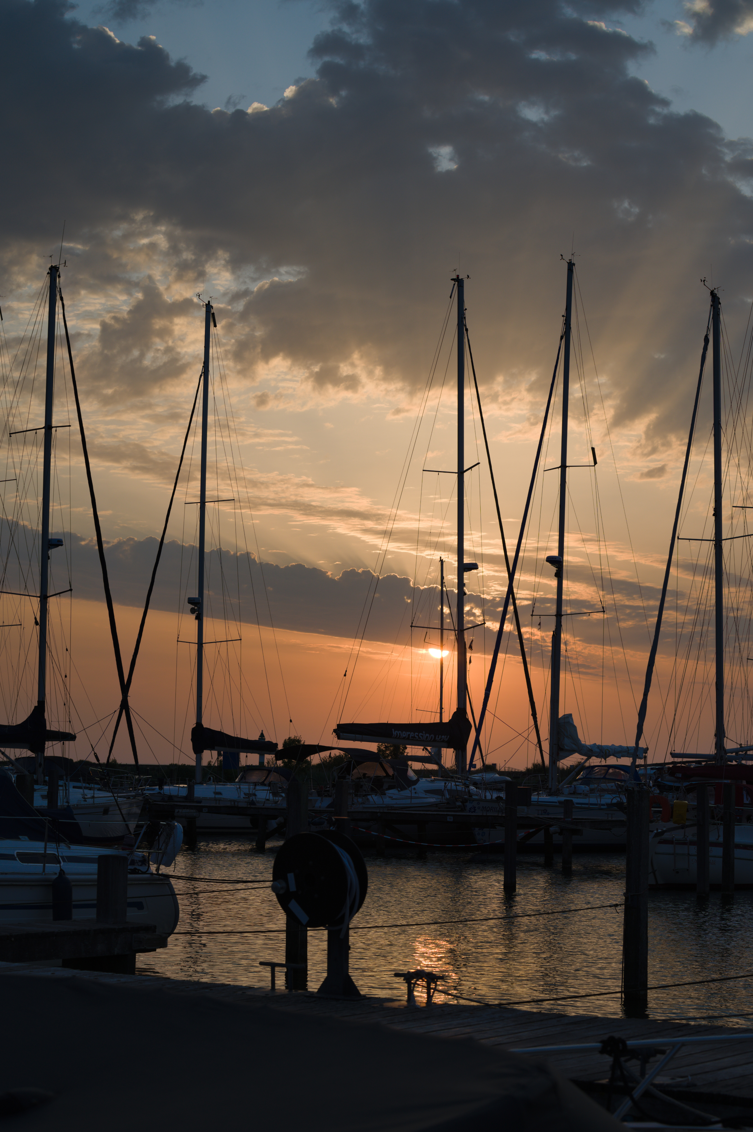 Abendstimmung im Segelhafen