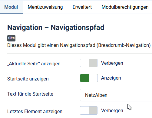 Navigationspfad